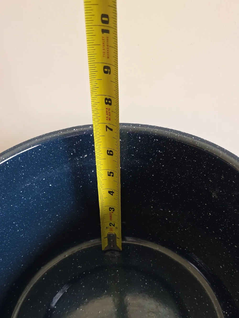 Stock Pot - Speckled Blue Enamel Stock Pot with Lid